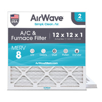 12x12x1 Furance Air Filter, Pleated MERV 8