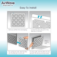 AC Air Filter 20x20x1, Pleated MERV 8, HVAC Furnace Filter